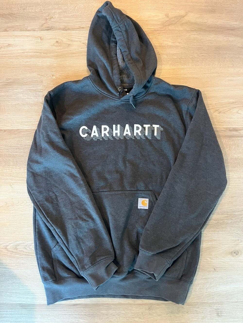 Carhartt, Rain Defender Loose Fit Hoodie, Oversized, Water Repellent, Grey